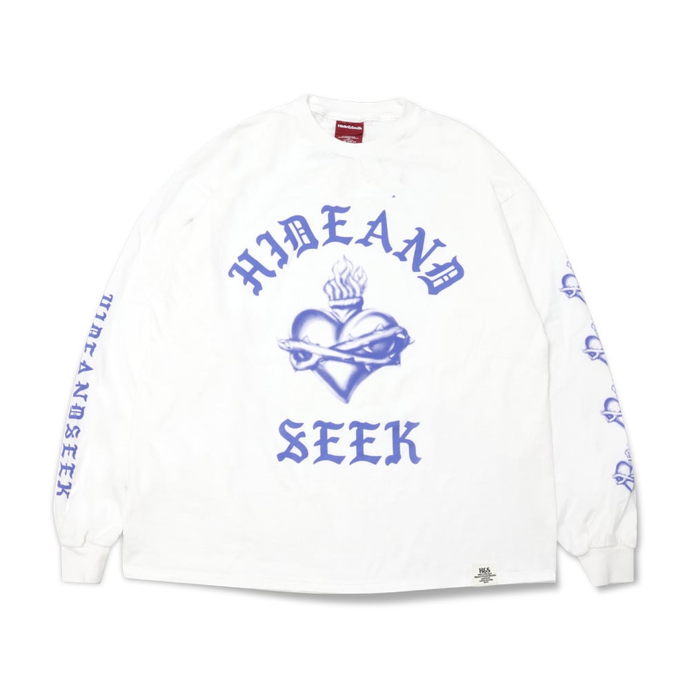 Heart L/S Tee *フロントプリント×ホワイト*
