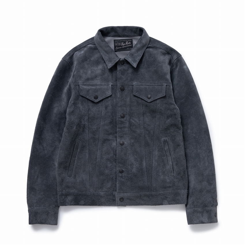 SUEDE LEATHER JKT *GRAY*