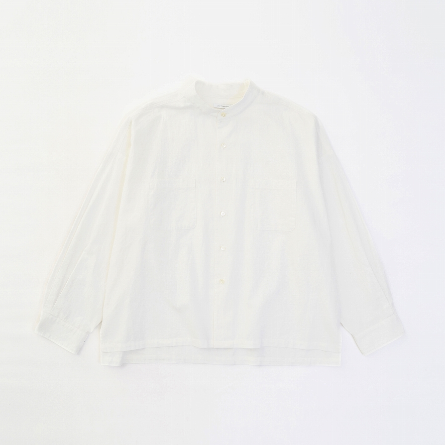 WIDE LINEN SHIRTS *ホワイト*