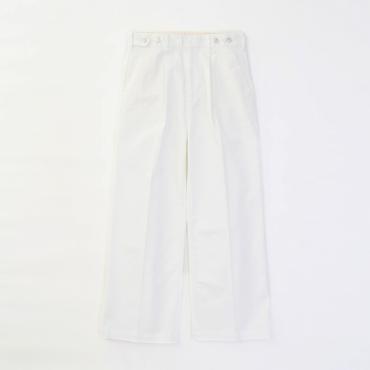 WIDE DENIM SLACKS *ホワイト*