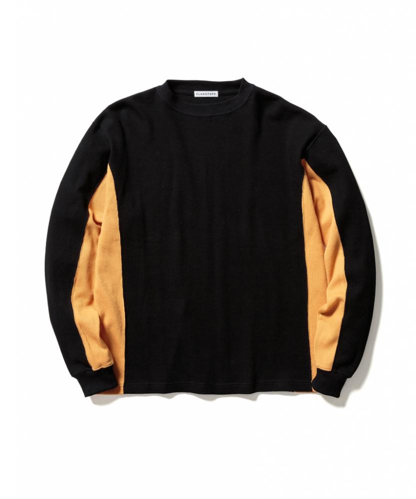 2TONE L/S THERMAL *ブラック×イエロー*