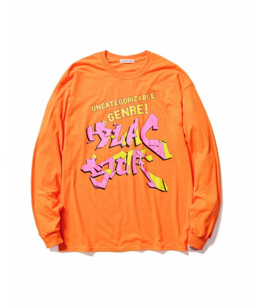 "GENRE" L/S TEE(ORG) *オレンジ*