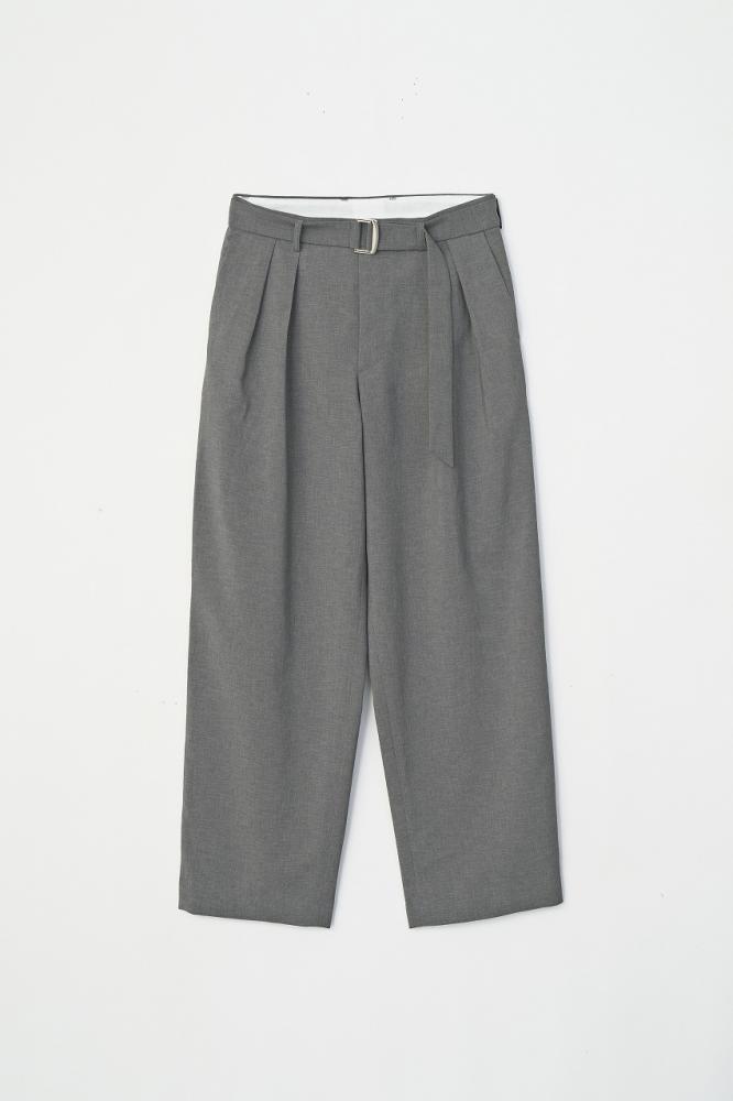 2 TUCK SLACKS *グレー*