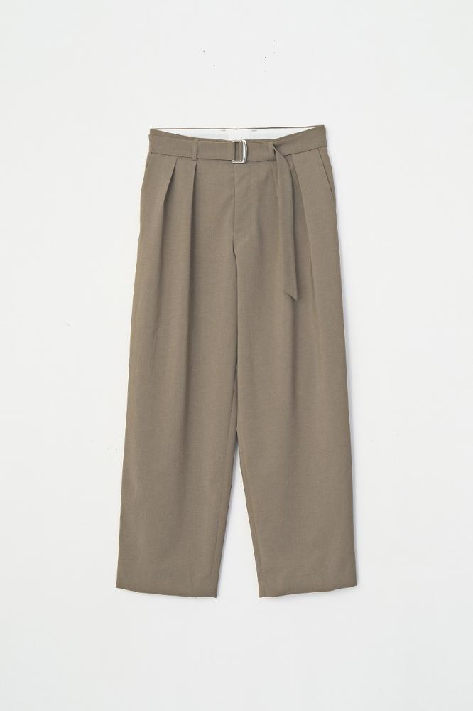 2 TUCK SLACKS *ブラウン*