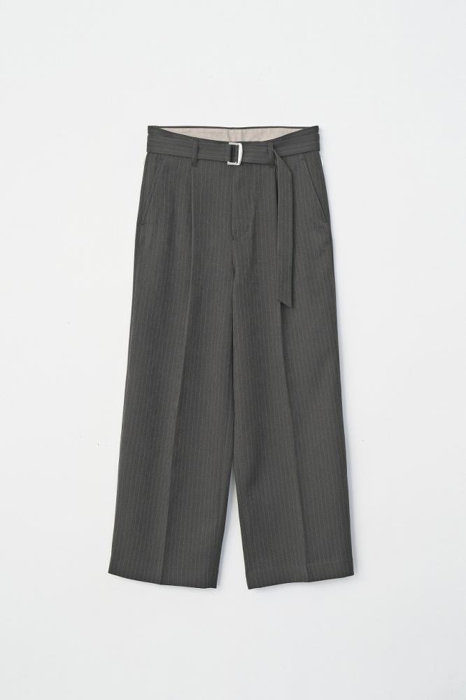 STRIPE BUGGY SLACKS *ブラウン*