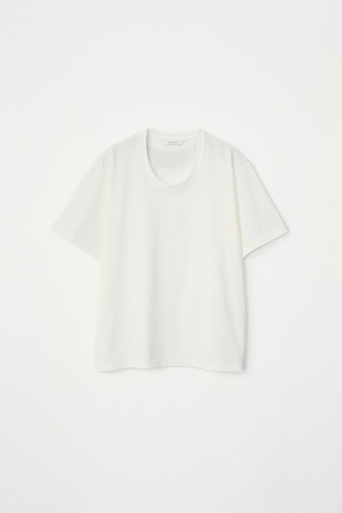 HEAVY COTTON U-NECK TEE *ホワイト*