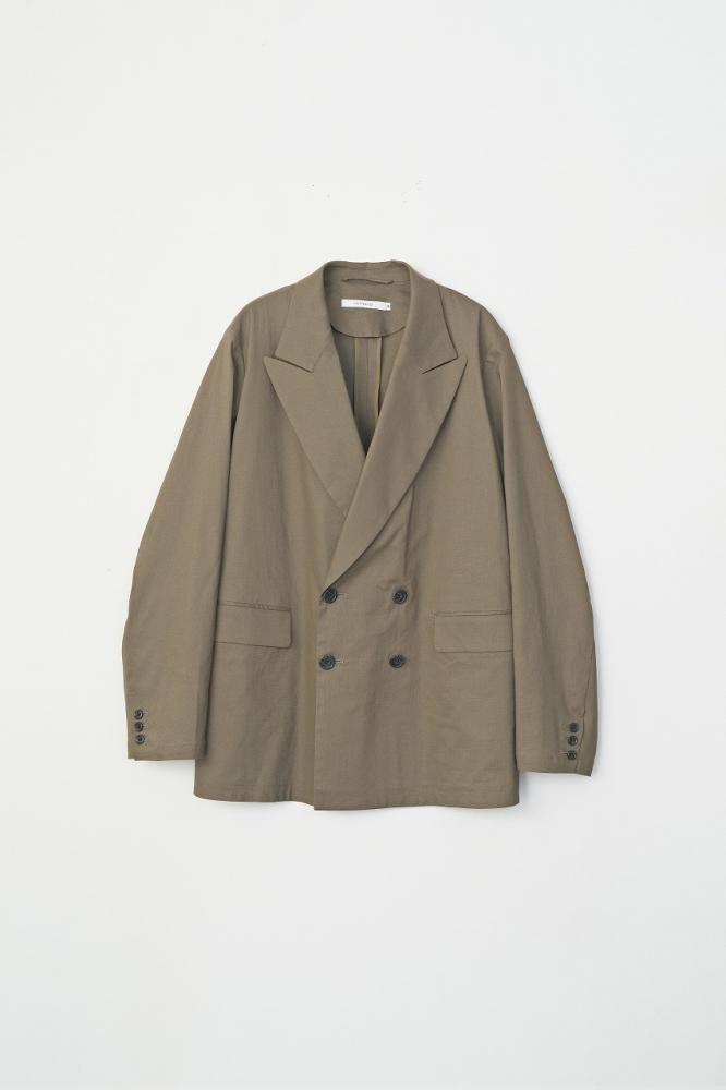 LINEN BIG JACKET *ブラウン*