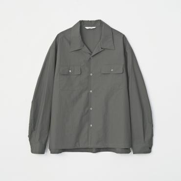 OPEN COLLAR BIG SHIRT *ブラック*