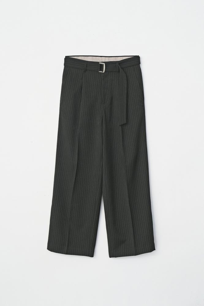 STRIPE BUGGY SLACKS *ブラック*
