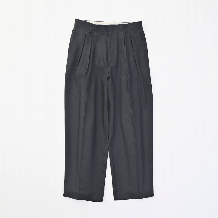 SOFT WIDE SLACKS *ネイビー*