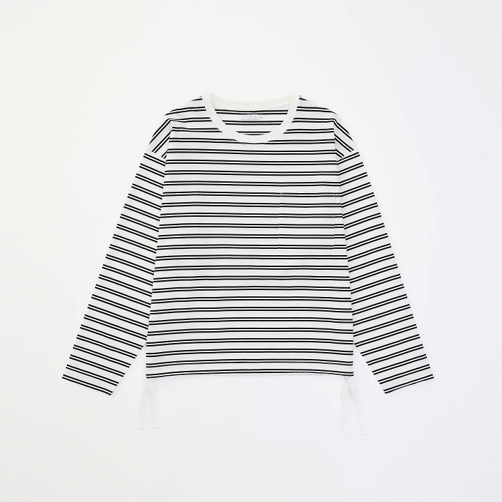 BIG BORDER CUTSEW *ホワイト×ブラック*
