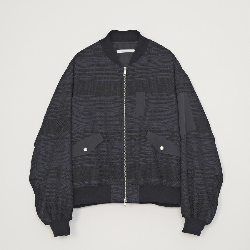 CHECK MA-1 JACKET *NAVY*