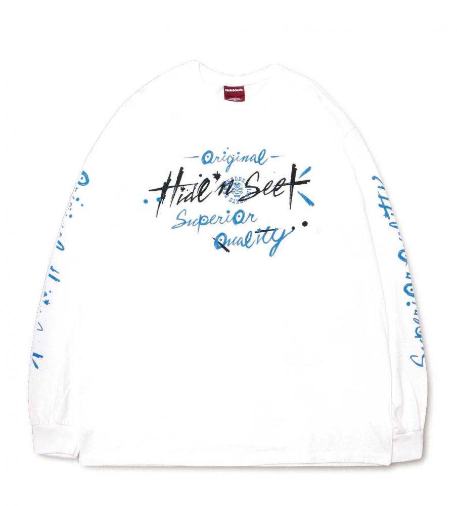 HIDEANDSEEKxTENDERLOIN L/S TEE *ホワイト*