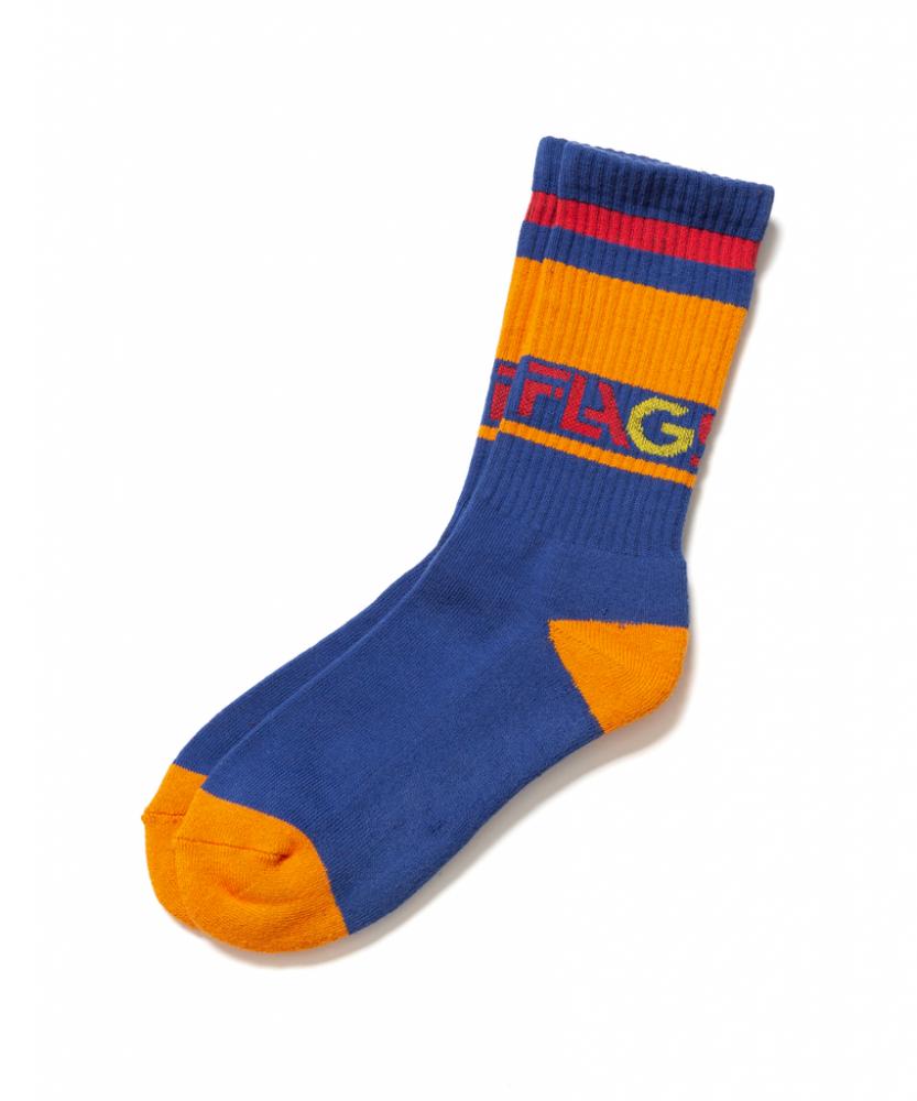 "Left Alone" LOGO SOX *ネイビー*