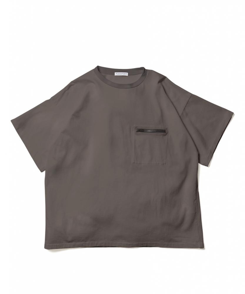 ZIP BIG S/S Tee *グレー*
