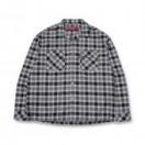 Ombre Check L/S Shirt(24aw) *グレー*