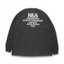 H&S Logo L/S Tee(24aw) *ダークブラック*