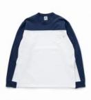 CROSS CUT LS TEE *ブルー*