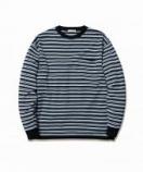 ORIGINAL STRIPE KNIT L/S TEE *ブルー*