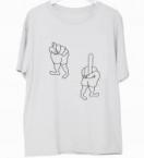 MARTIAN TEE *ライトグレー×ブラック刺繍*