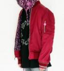 REVERSIBLE MA-1 *ワイン×ピンク系ヒョウ柄*