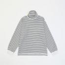 HI-NECK BORDER CUTSEW *ホワイト*