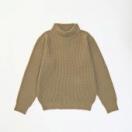 MOCK NECK KNIT *ブラウン*