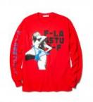 "back" L/S Tee *レッド*