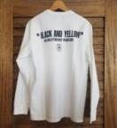 BLACK AND YELLOW L/S *ホワイト*