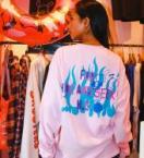 H&S × SKOLOCT L/S Tee-2 *ピンク*