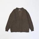 PILE CARDIGAN *ブラウン*