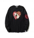 "BULL" L/S TEE(PUR) *ブラック*