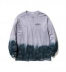 TIE DYE L/S Tee *グレー×ネイビー*
