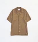 S/S OPEN COLLAR SHIRTS *ブラウン*