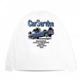 HIDEANDSEEK×CarService L/S Tee-2 *ホワイト/バックプリント*