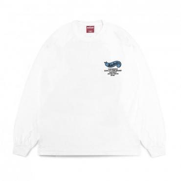 HIDEANDSEEK×CarService L/S Tee-2 *ホワイト/バックプリント*