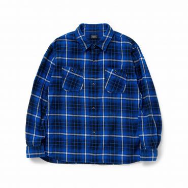 COTTON FLANNEL BLUE CHECK SHIRT