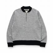 HALF ZIP SWEAT *ヘザーグレー*