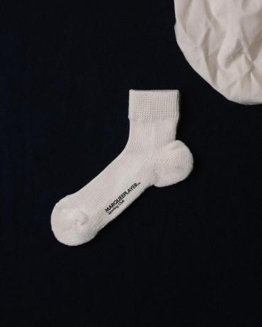 Hybrid rib socks SS "Made In JAPAN" ivory white