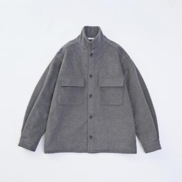 STAND COLLAR JACKET *グレー*