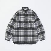 PADDING CHECK SHIRT JACKET *ブラック*