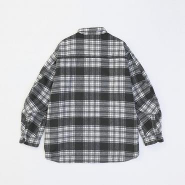 PADDING CHECK SHIRT JACKET *ブラック*