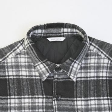 PADDING CHECK SHIRT JACKET *ブラック*