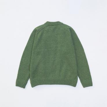 MELANGE COLOR KNIT *グリーン*