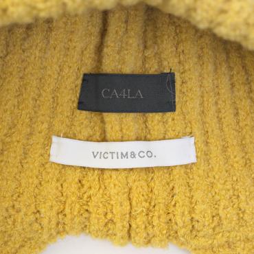 ×CA4LA / EAR FLAP KNIT CAP *イエロー*