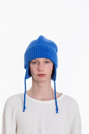 ×CA4LA / EAR FLAP KNIT CAP *ブルー*