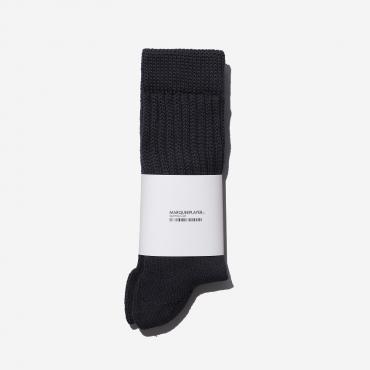 Hybrid rib socks charcoal"made in Japan"