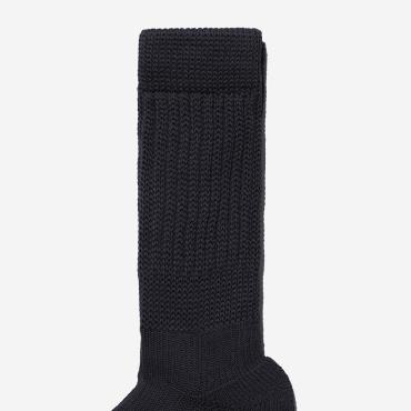 Hybrid rib socks charcoal"made in Japan"