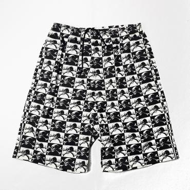 BxH SKULL CHECKER HALF PANTS *スカル*