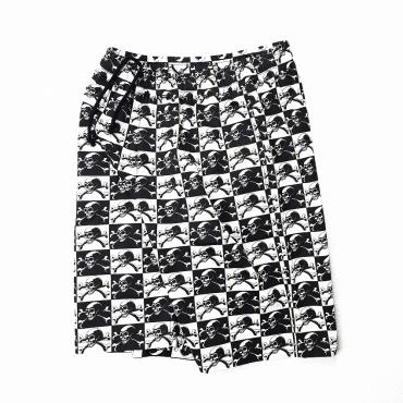 BxH SKULL CHECKER HALF PANTS *スカル*